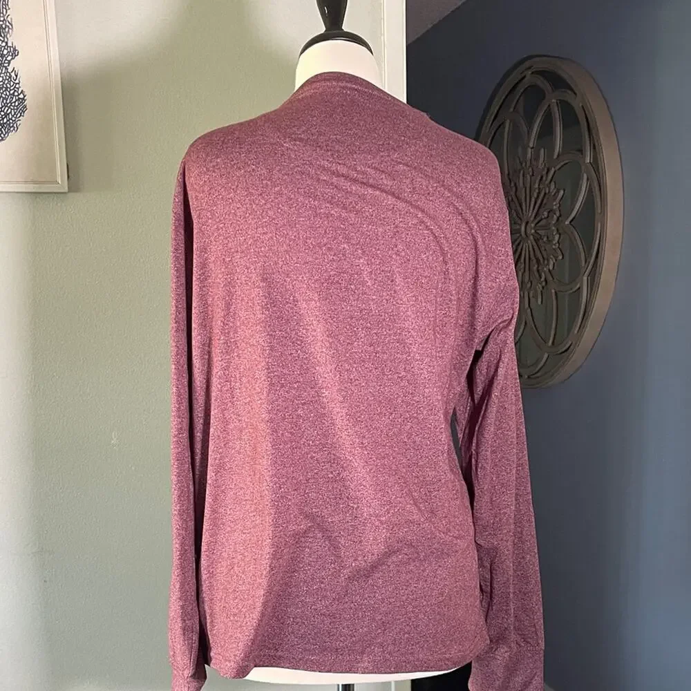 Lee Women's Long Sleeve Top in Heathered Purple